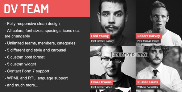 DV Team v2.0 – Responsive Team Showcase WordPress Plugin