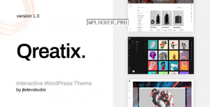 Qreatix v1.3 – Interactive Portfolio WordPress Theme
