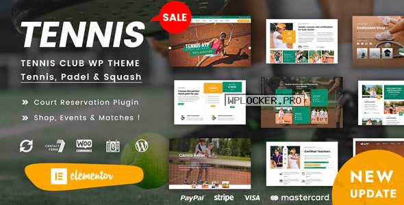 Spyn v1.2 – Tennis Club WordPress Theme