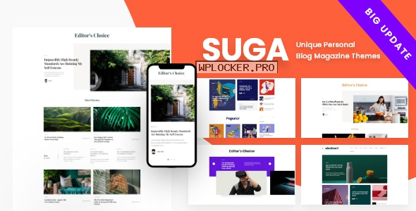 Suga v3.0 – Magazine and Blog WordPress Theme