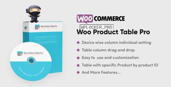 Woo Product Table Pro v7.0.9 – WooCommerce Product Table view solution
