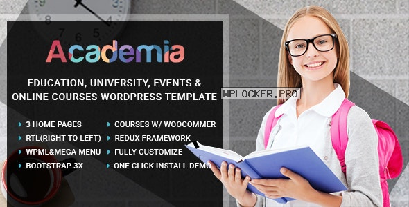 Academia v3.7 – Education Center WordPress Theme