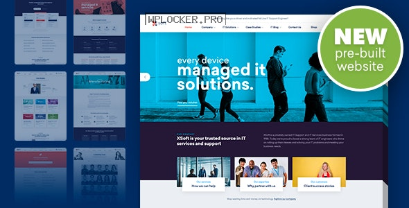Nanosoft v1.1.15 – WP Theme for IT Solutions and Services Company