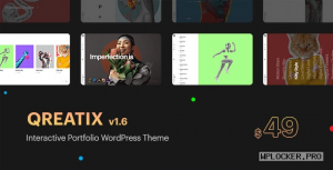 Qreatix v1.6 – Interactive Portfolio WordPress Theme