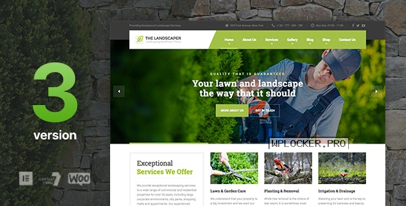 The Landscaper v3.0.1 – Lawn & Landscaping WP Them