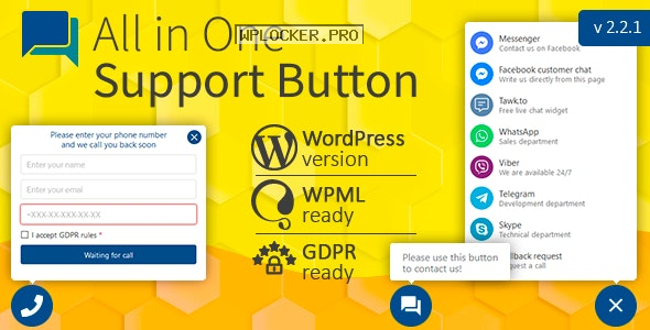 All in One Support Button + Callback Request v2.2.1nulled