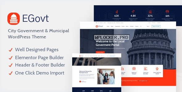 EGovt v1.1.4 – City Government WordPress Theme