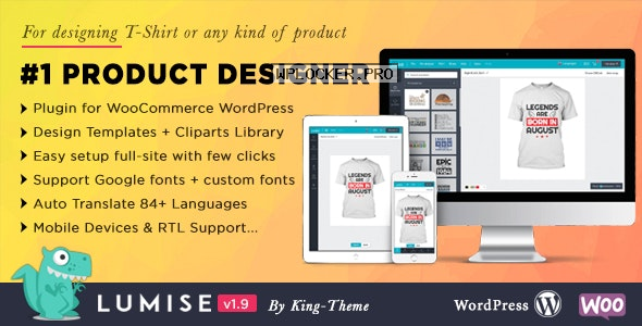 Lumise Product Designer v1.9.9 – WooCommerce WordPressnulled