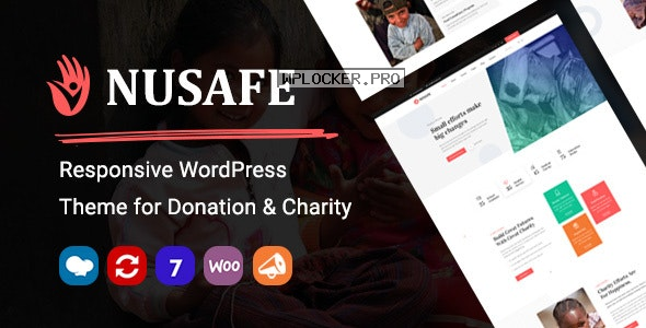 Nusafe v1.11 – Responsive WordPress Theme for Donation & Charity