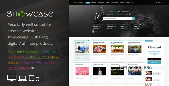 Showcase v3.5 – Responsive WordPress Grid / Masonry Blog Theme
