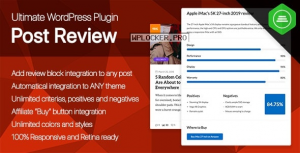 Ultimate Post Review v1.0.1 – Responsive WordPress Posts Reviews and Rating plugin