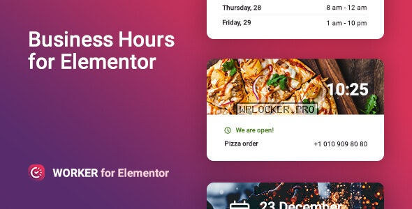 Worker v1.0.5 – Business hours widget for Elementor