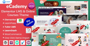eCademy v4.9.4 – Elementor LMS & Online Courses Themenulled
