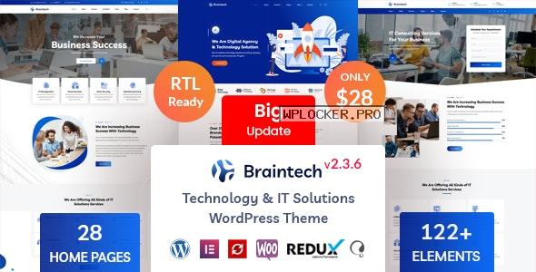 Braintech v2.3.6 – Technology & IT Solutions WordPress Theme