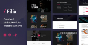 Filix v1.2.9 – Creative Minimal Portfolio WordPress Theme