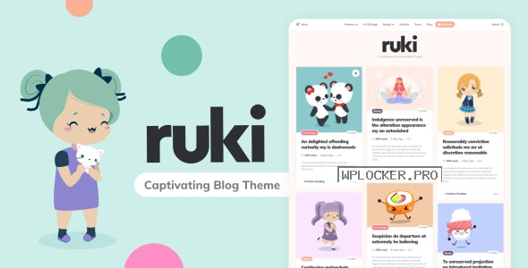 Ruki v1.2.4 – A Captivating Personal Blog Theme