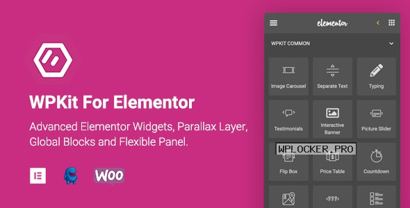 WPKit For Elementor v1.0.9.1 – Advanced Elementor Widgets Collection & Parallax Layer