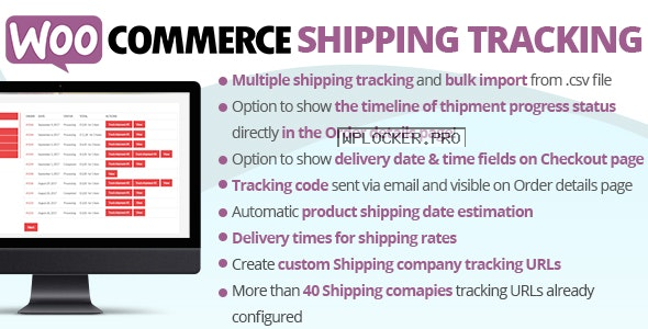 WooCommerce Shipping Tracking Plugin v30.6nulled