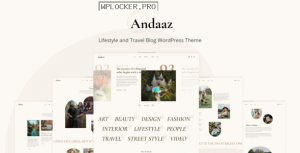 Andaaz v1.0.1 – Lifestyle and Travel Blog WordPress Theme