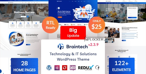 Braintech v2.3.9 – Technology & IT Solutions WordPress Theme