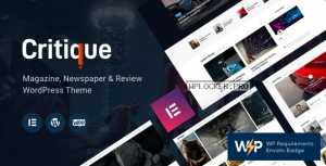 Critique v1.0 – Magazine, Newspaper & Review WordPress Theme