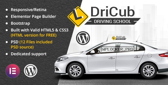 DriCub v2.3 – Driving School WordPress Theme
