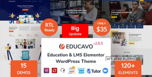 Educavo v2.8.5 – Online Courses & Education WordPress Theme