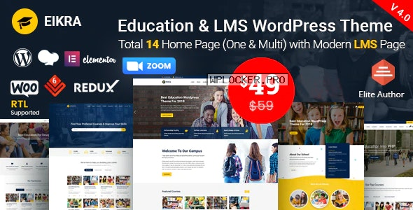 Eikra Education v4.4.2 – Education WordPress Theme