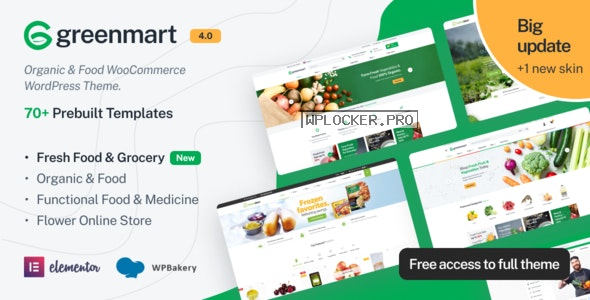 GreenMart v4.0.3 – Organic & Food WooCommerce WordPress Theme