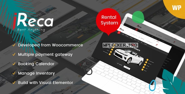 Ireca v1.4.3 – Car Rental Boat, Bike, Vehicle, Calendar WordPress Theme