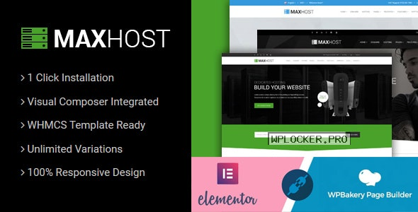 MaxHost v8.0.0 – Web Hosting, WHMCS and Corporate Business WordPress Theme with WooCommerce