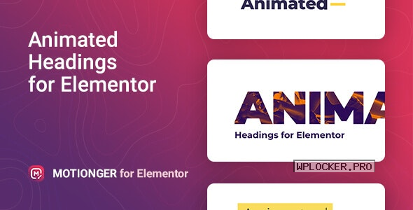 Motionger v2.0.2 – Animated Heading for Elementor