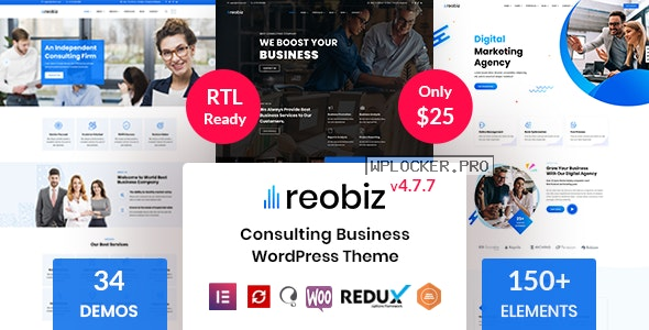 Reobiz v4.7.7 – Consulting Business WordPress Theme