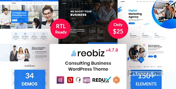 Reobiz v4.7.8 – Consulting Business WordPress Theme