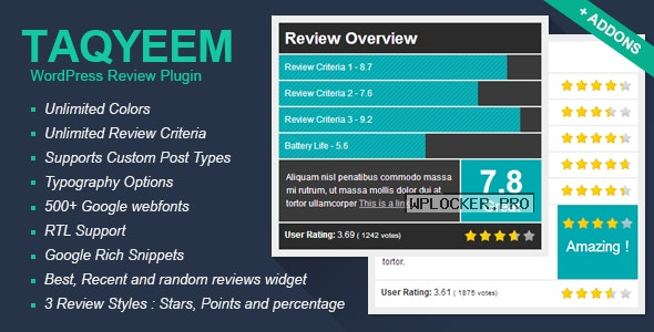 Taqyeem v2.6.5 – WordPress Review Plugin