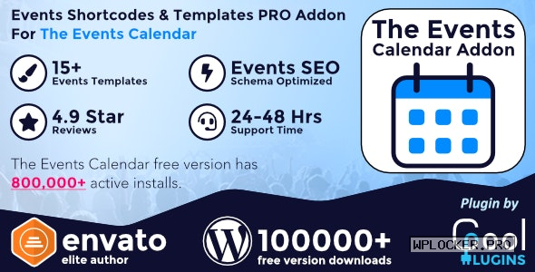 The Events Calendar Shortcode and Templates Pro v2.7.3