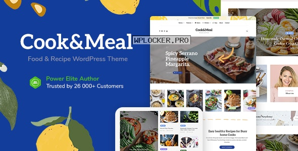 Cook&Meal v1.0.2 – Food Blog & Recipe WordPress Theme