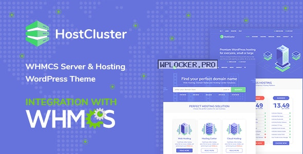 HostCluster v2.1 – WHMCS Server & Hosting WordPress Theme + RTL
