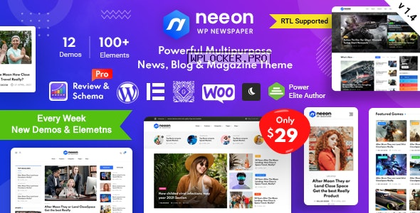 Neeon v1.4 – WordPress News Magazine Themenulled
