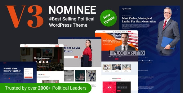 Nominee v3.5 – Political WordPress Theme for Candidate/Political Leader