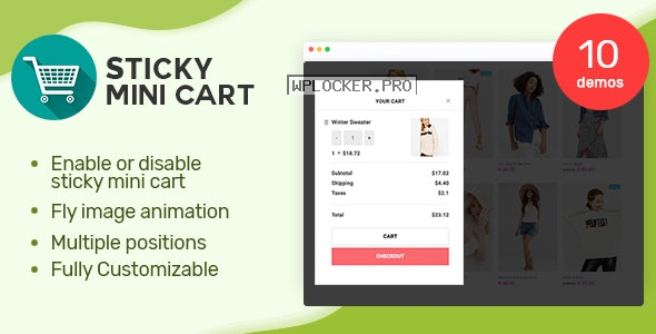 Sticky Mini Cart For WooCommerce v1.1.1