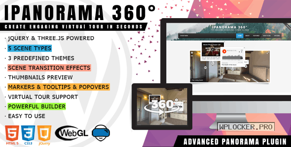 iPanorama 360° v1.6.24 – Virtual Tour Builder for WordPress