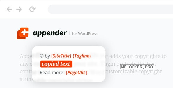 Appender v1.1.0 – Copycat Content Protection for WordPress
