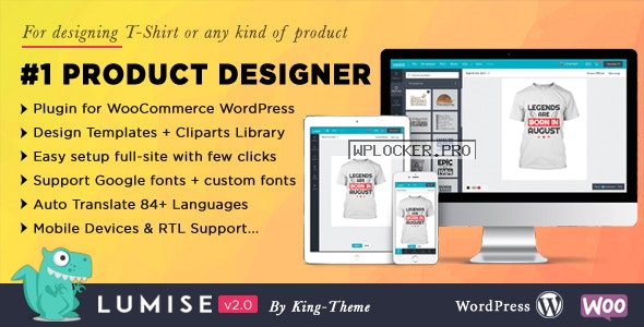 Lumise Product Designer v2.0.1 – WooCommerce WordPress