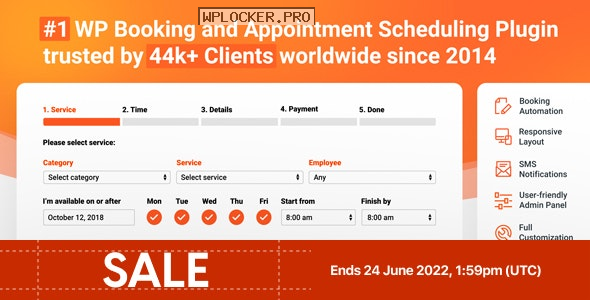 Bookly Booking Plugin v20.9 + Pro Addon v4.9 NULLEDnulled