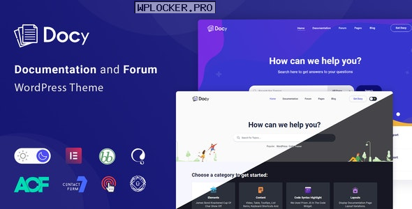 Docy v2.1.5 – Documentation and Knowledge base WordPress Theme with Helpdesk Forum NULLEDnulled