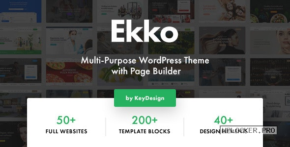 Ekko v3.4 – Multi-Purpose WordPress Theme with Page Builder NULLED
