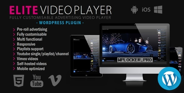 Elite Video Player v6.7.7 – WordPress