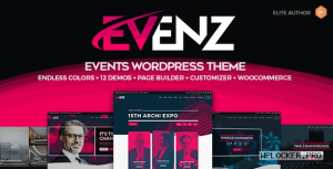 Evenz v1.4.1 – Conference and Event WordPress Theme