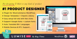 Lumise Product Designer v2.0.2 – WooCommerce WordPress